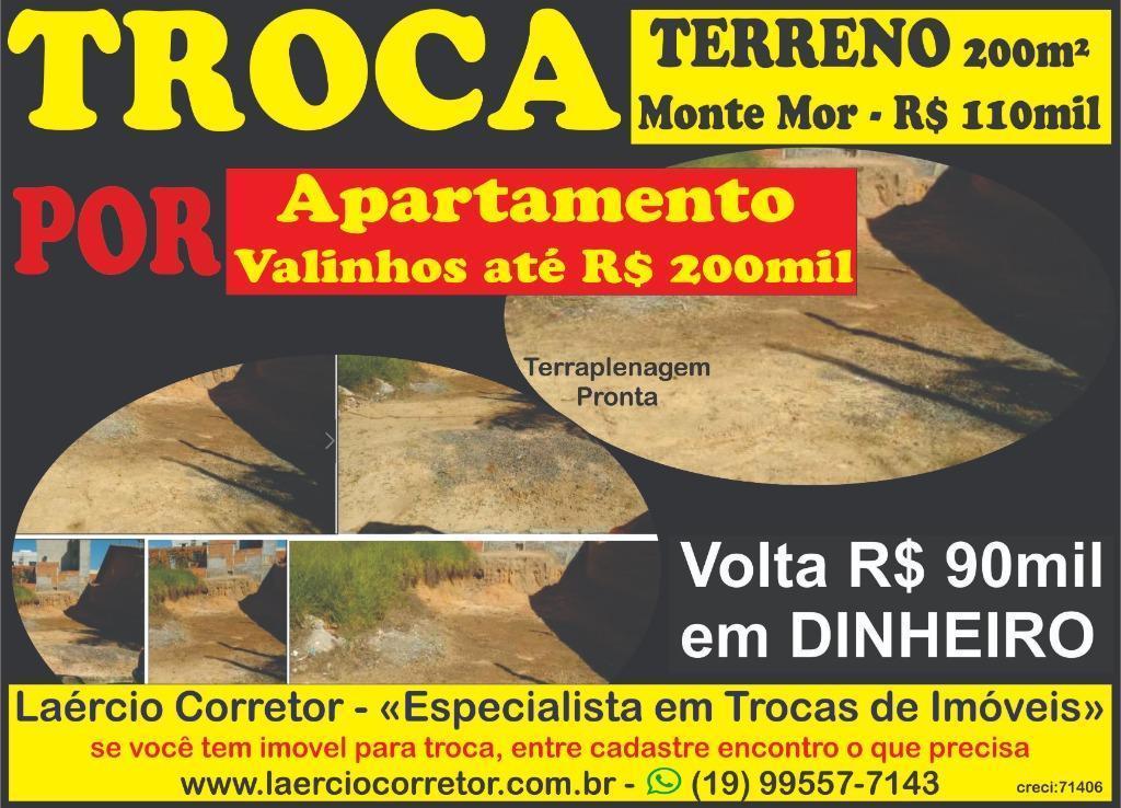 Terreno Venda em Monte Mor SP, no bairro São Clemente com 200m² de área