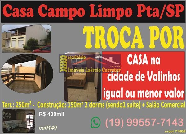 Casa para Venda em Campinas / SP no bairro Parque Valença I